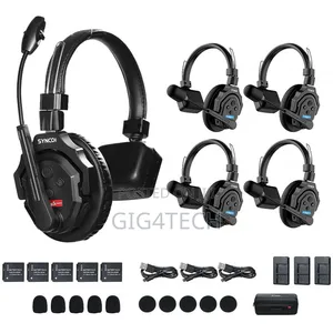 Synco X-Talk X5 Wireless Intercom System 5in1headsets