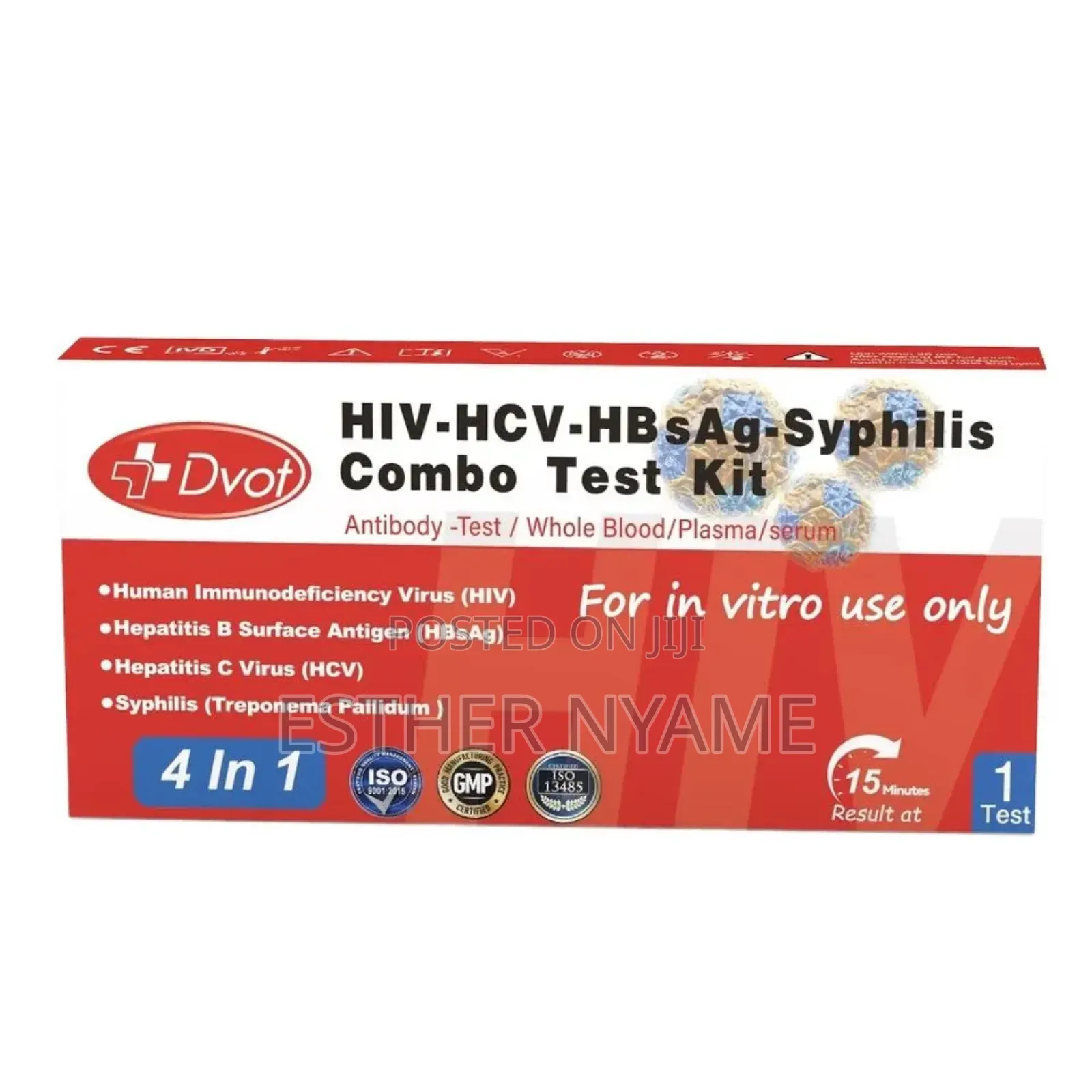 Hiv, Syphilis, Hepatitis B and Hepatitis C Combo Test Kit