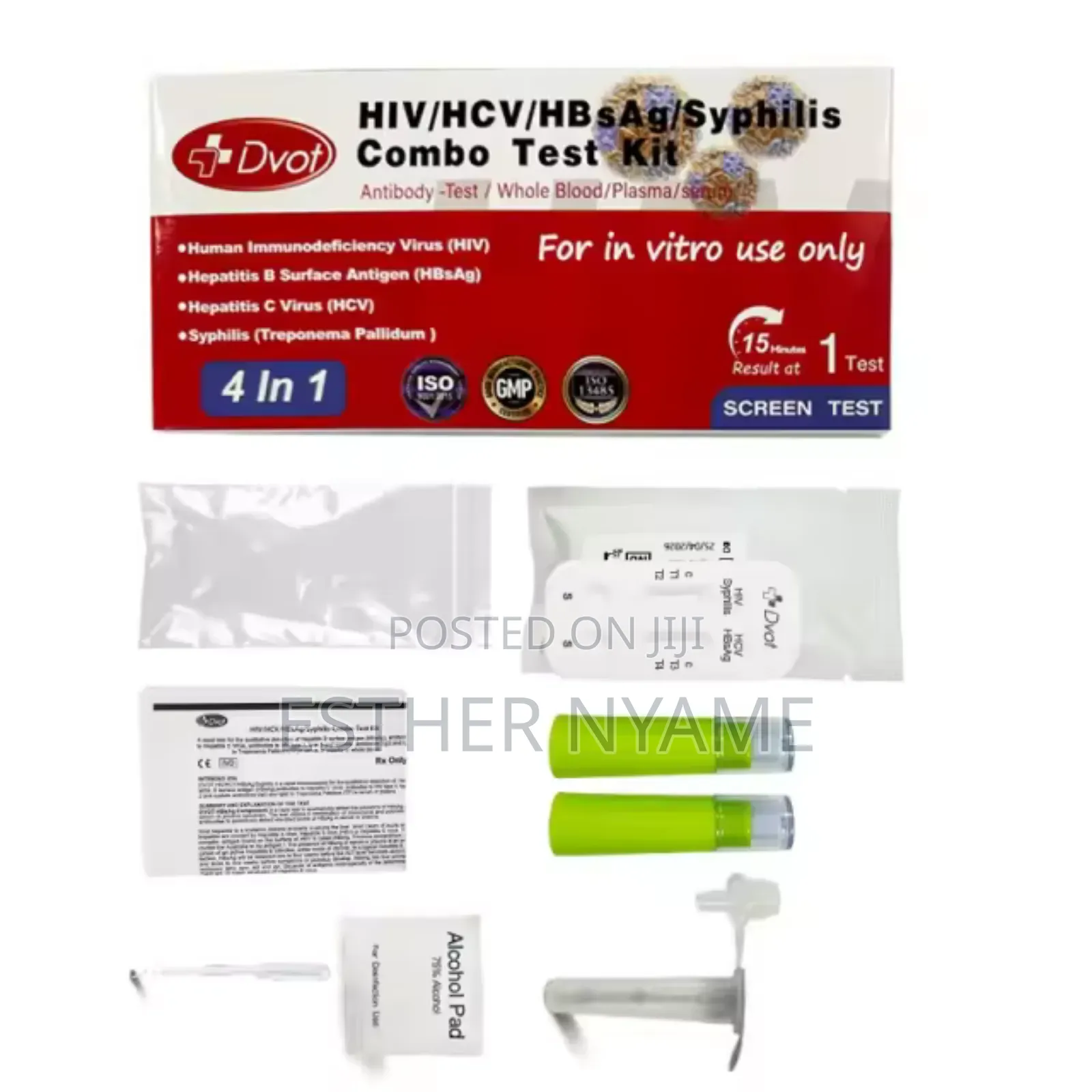 Hiv, Syphilis, Hepatitis B and Hepatitis C Combo Test Kit
