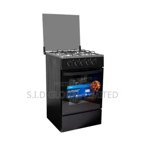Midea 4 Burner Gas Cooker Lack Mirror Sp5055t082-B