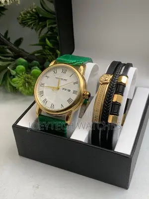 Montblanc Men Leather Watch Set