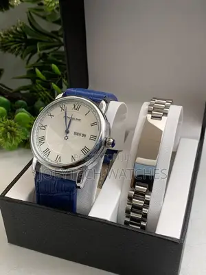 Montblanc Men Leather Watch Set