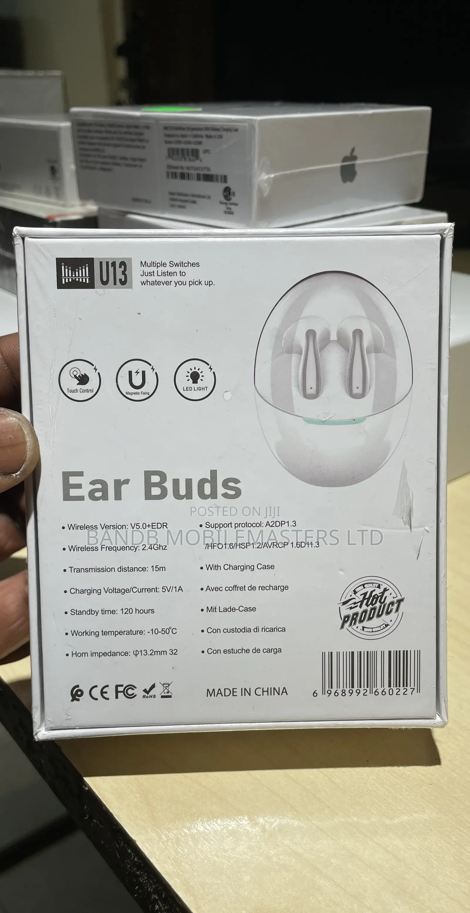 U13 Wireless Bluetooth Earbuds–Premium Stereo Sound With Charging Case