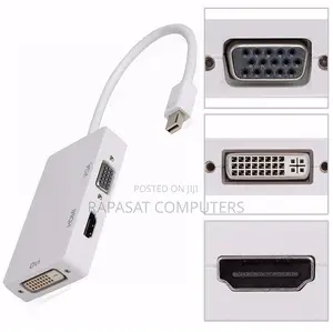 Mini-Dp (Thunderbolt) to 3-in-1 (Hdmi, Vga, Dvi