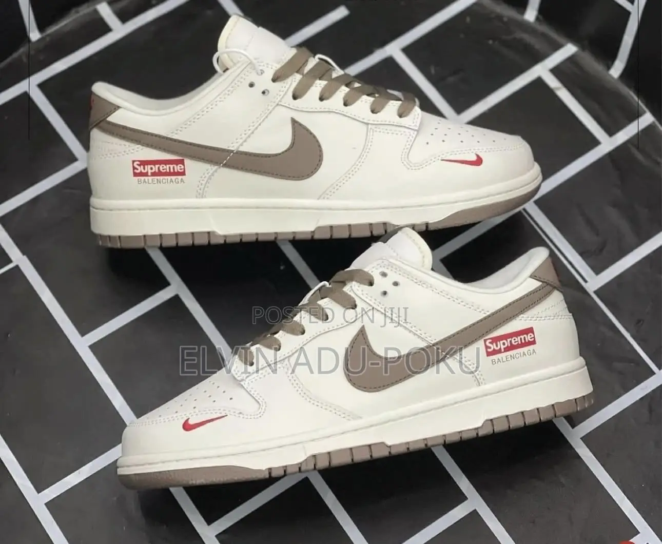 Nike Supreme Sb Dunk Low  “ Beige “