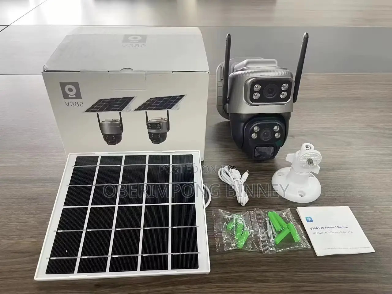 4g Solar Camera Dual Camera V380