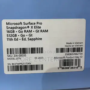 New Microsoft Surface Pro 11th Edition, a Copilot+ PC 16GB SSD 512GB