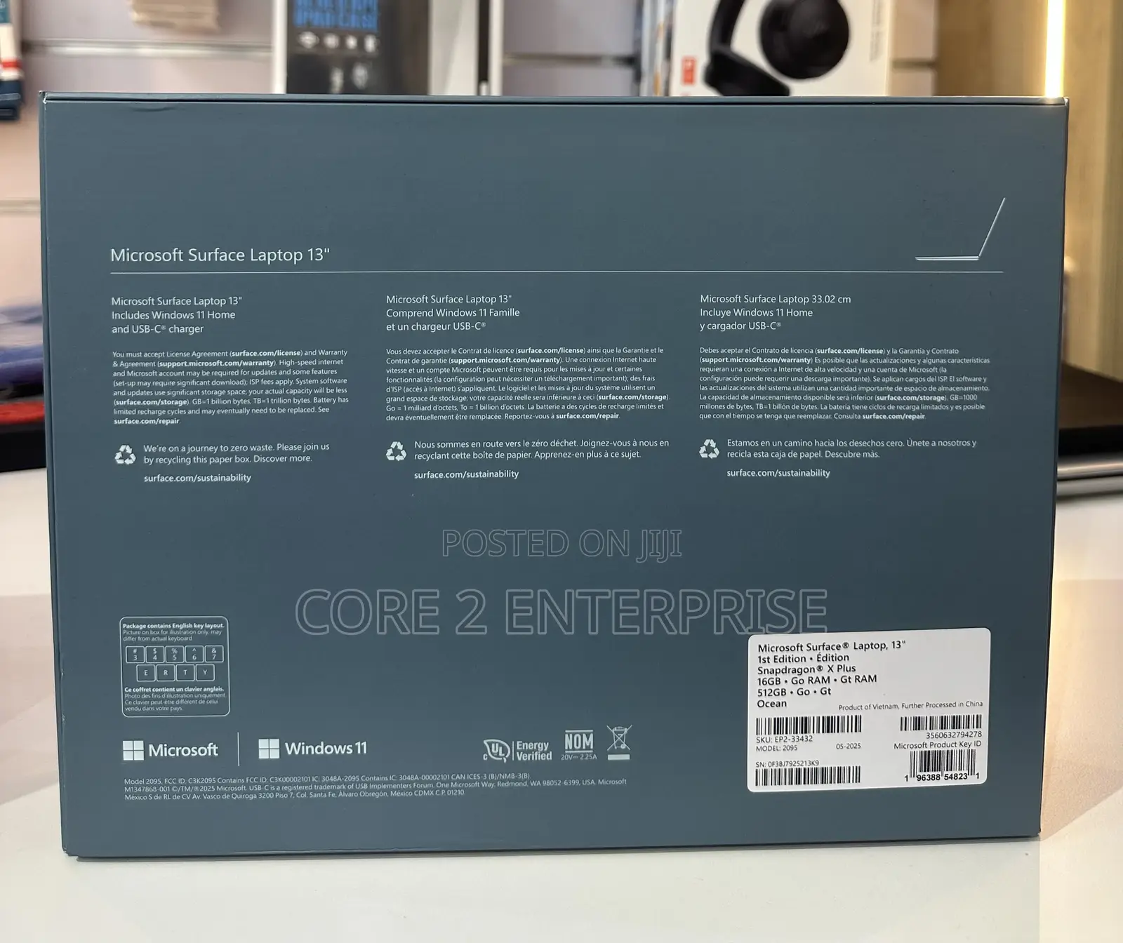 New Microsoft Surface Laptop 16GB Qualcomm Snapdragon X Plus SSD 512GB
