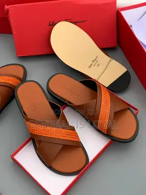 Salvatore Ferragamo Brown Men’S Slippers