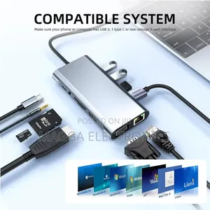 11 in 1 Type C Docking Station / Usb Hub