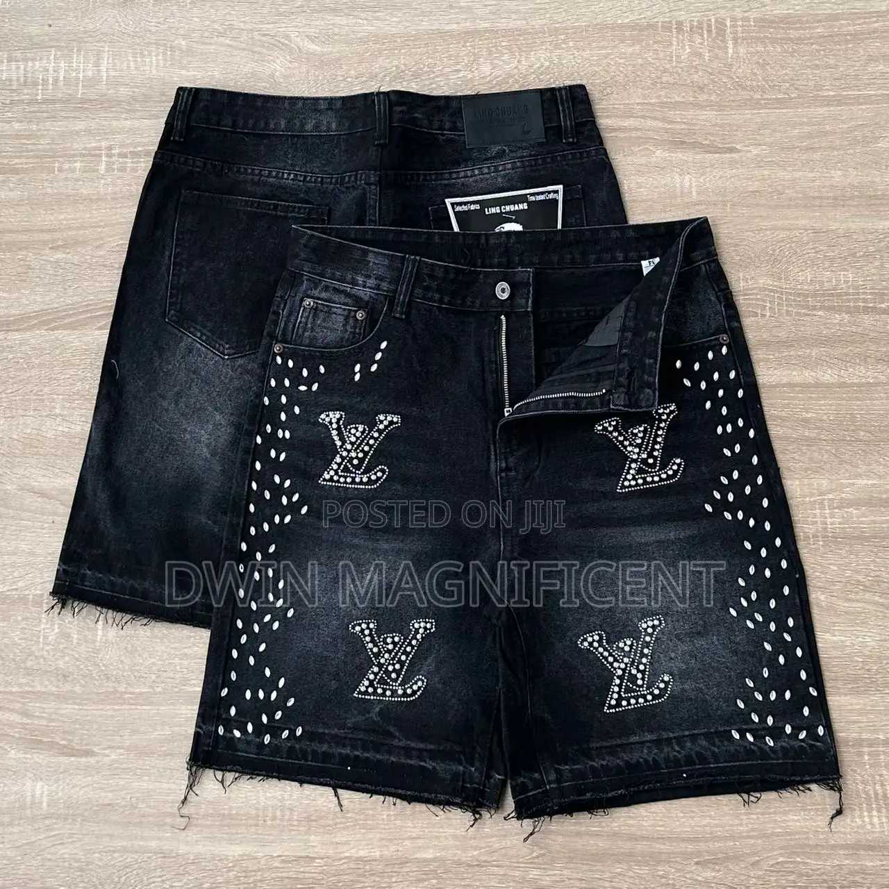 Designer-Inspired Men’S Denim Shorts – Trendy Rugged
