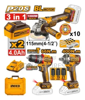 Inggo Cordless 3 Pieces Combo Kit Cosli241291