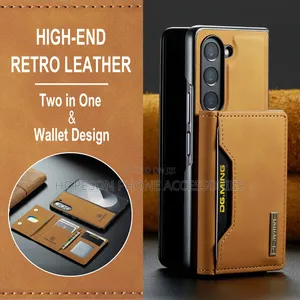 Samsung Z Fold Leather Case With Detachable Magnetic Wallet