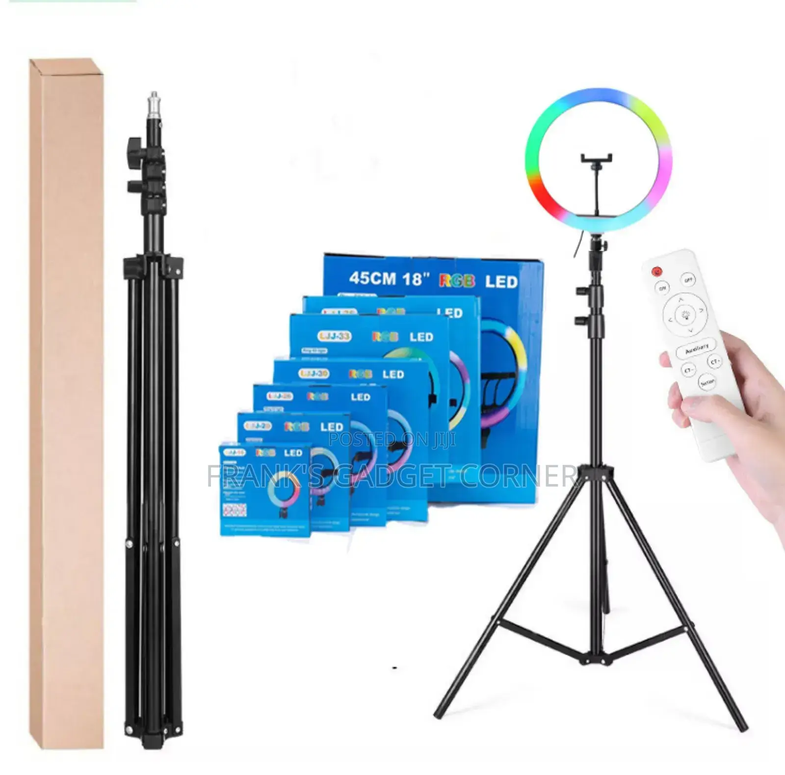 All Sizes of Ring Lights With Tripod Stand