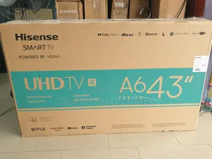 43"Hisense Uhd HDR Edgeless Smart Satellite Tv