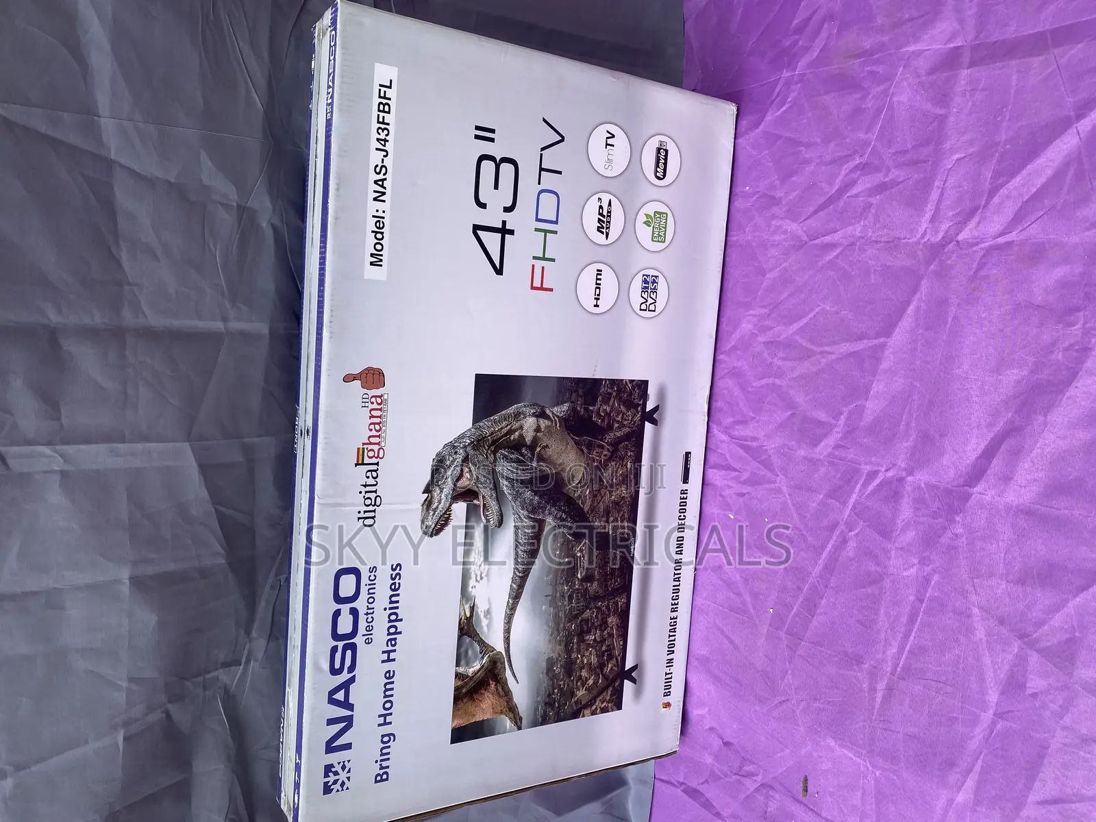 Nasco Nas-J43fbfl 43” Led FHD Digital Satellite Tv