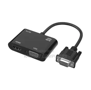 Vga Male to [Hdmi+Vga+Aux] Female Adapter