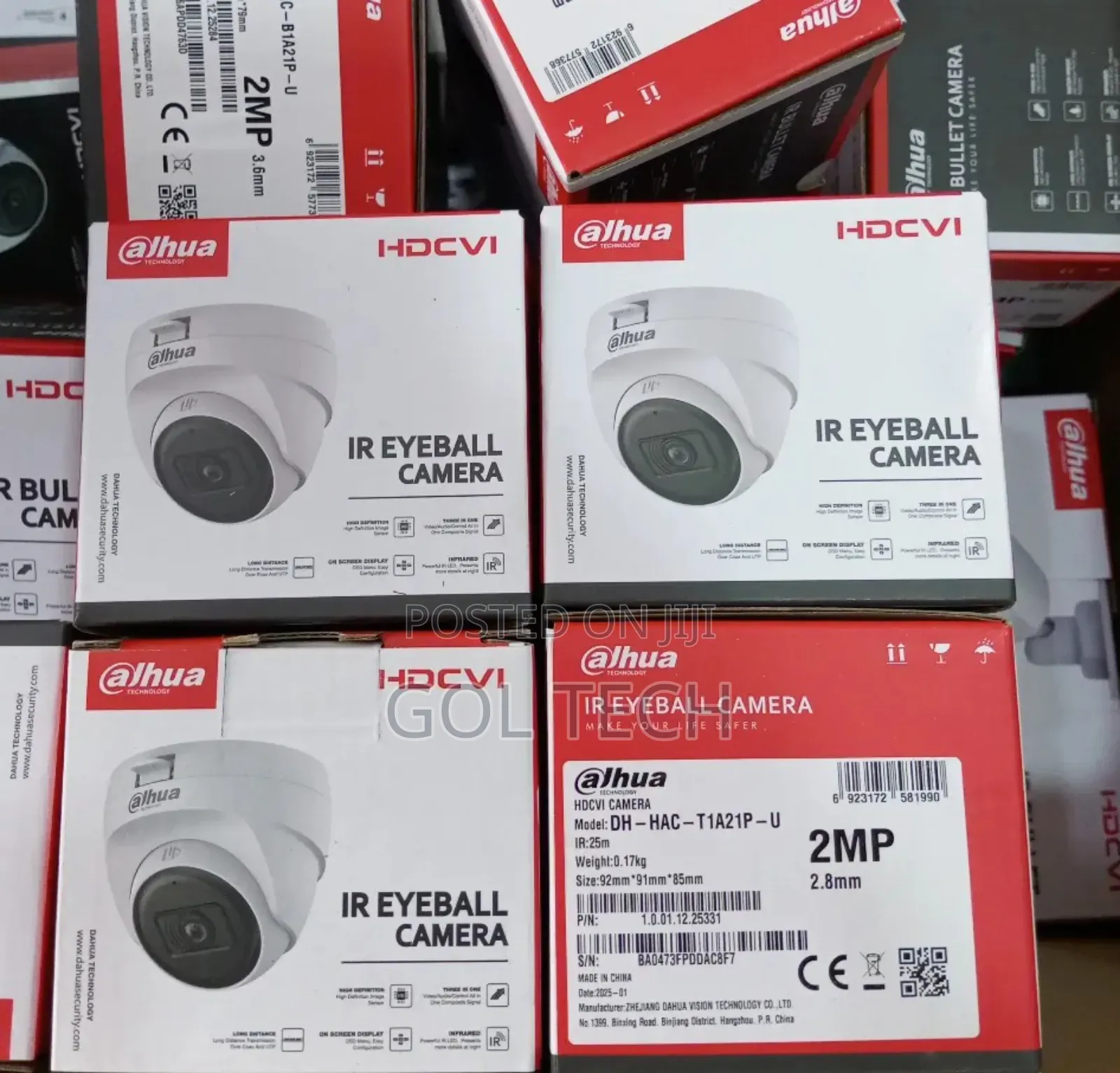 Dahua 2mp Dome Camera Dh-Hac-T1a21p-U Indoor Analog Camera