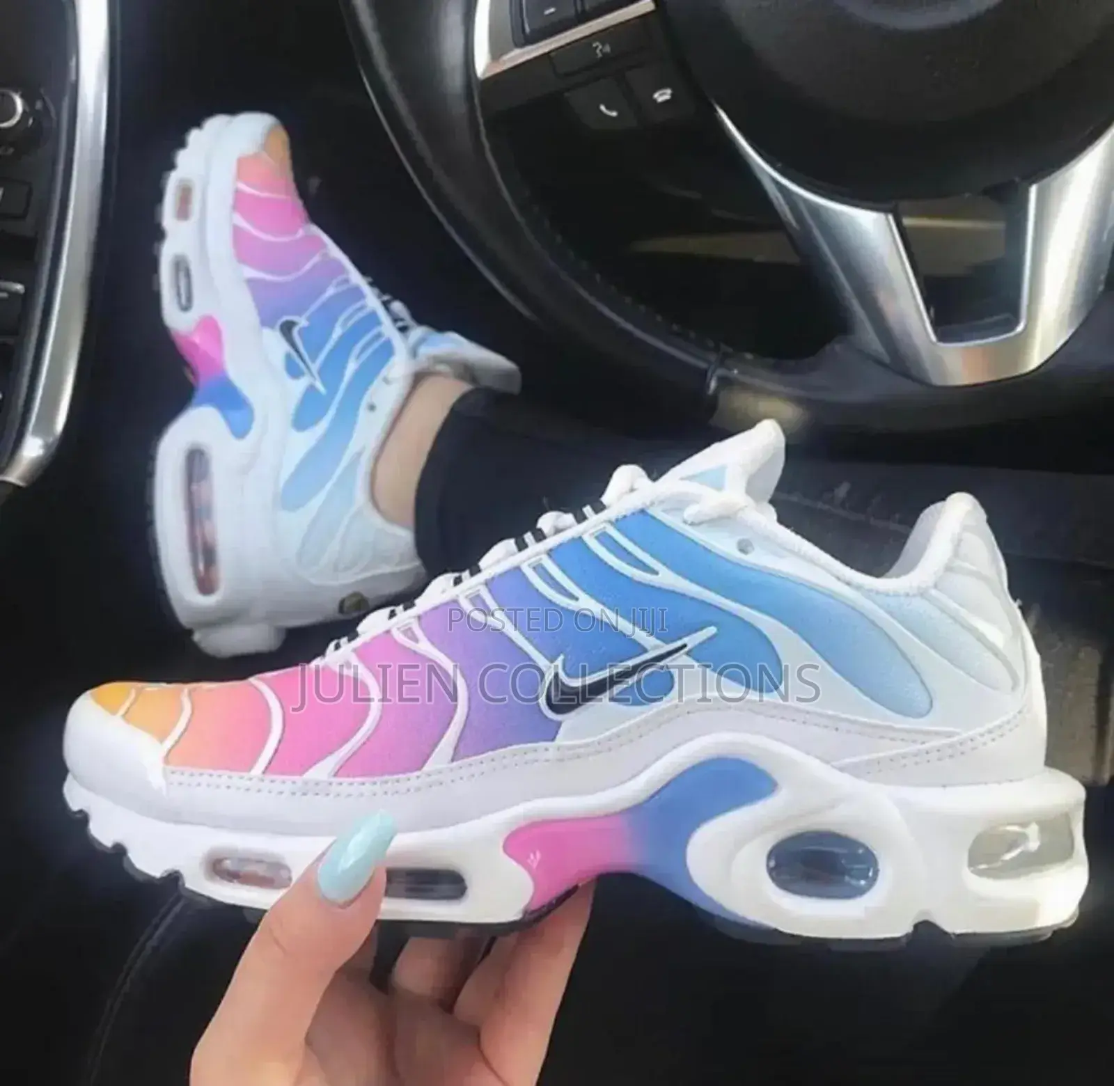 Nike Air Max Tn1 White Blue and Pink
