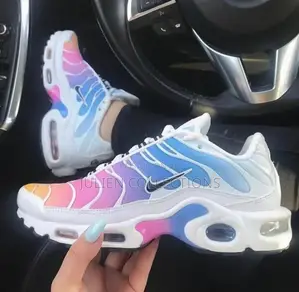 Nike Air Max Tn1 White Blue and Pink