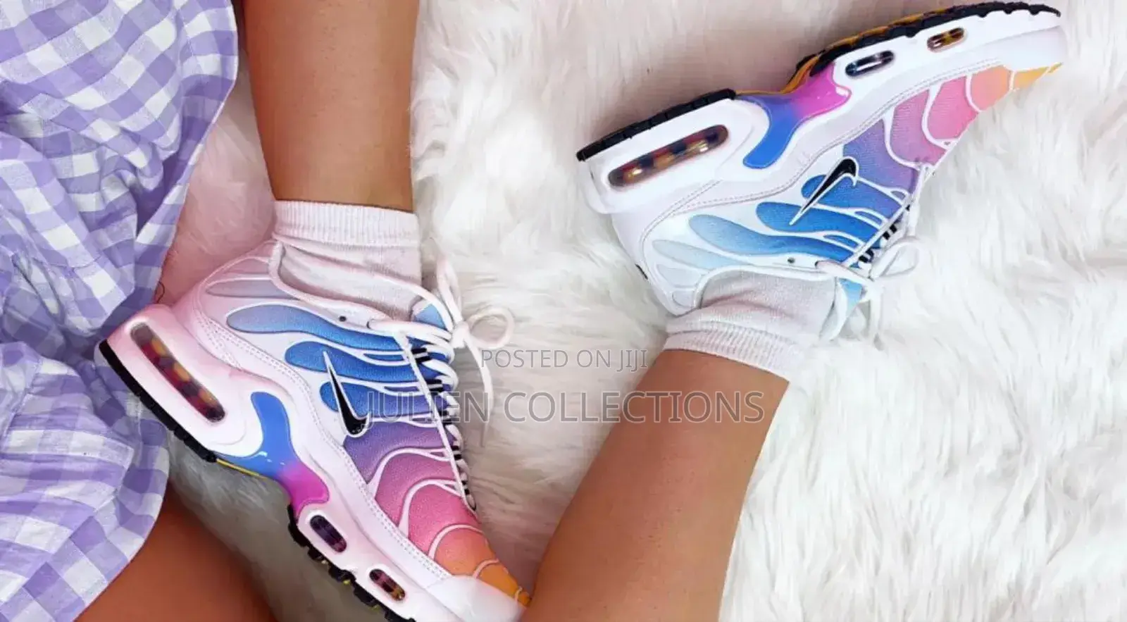 Nike Air Max Tn1 White Blue and Pink