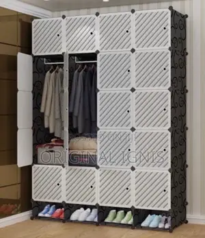 Plastic Wardrobe With Shoe Rack( 20 Cubes )