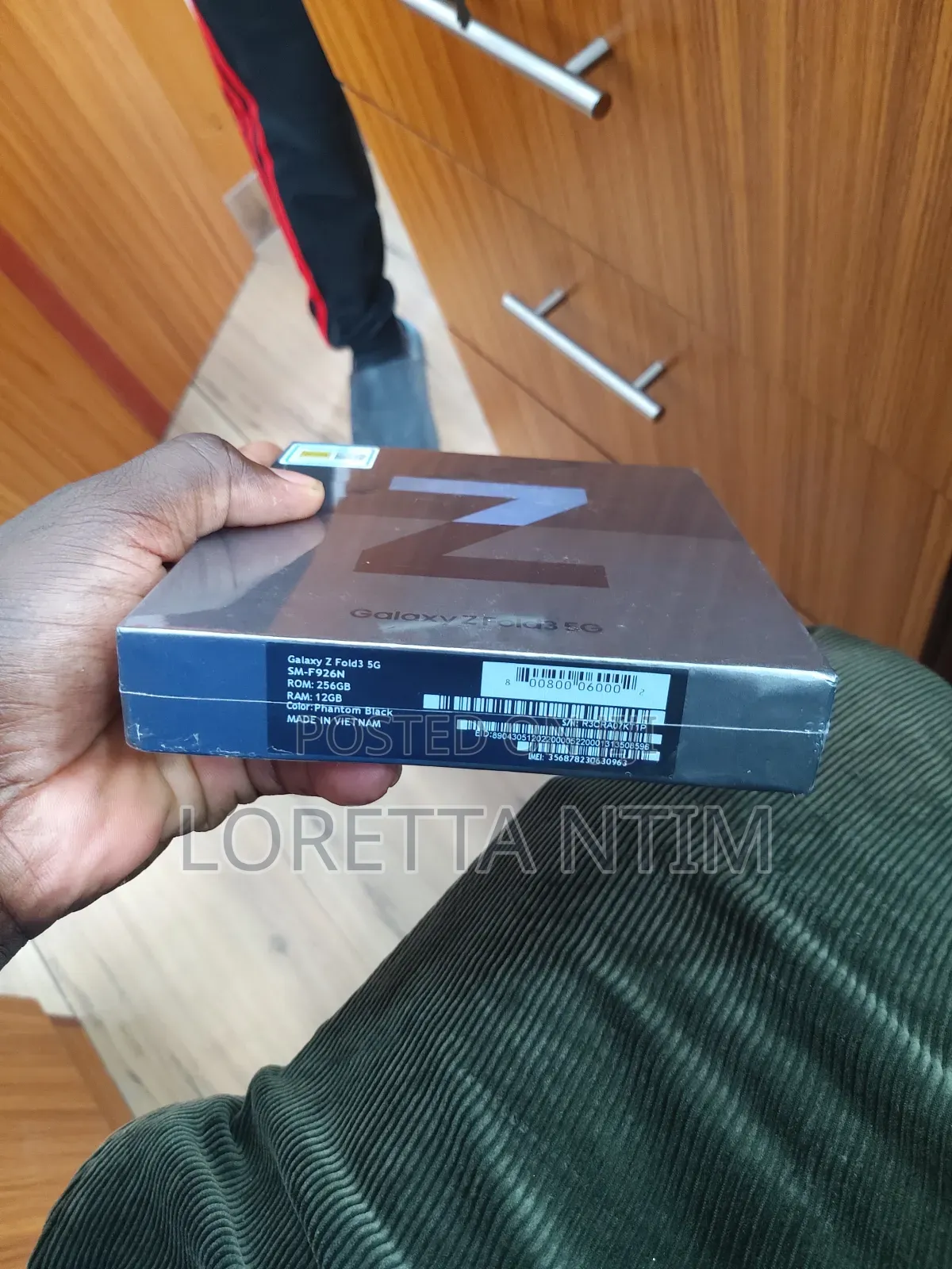 New Samsung Galaxy Z Fold 3 256 GB Black