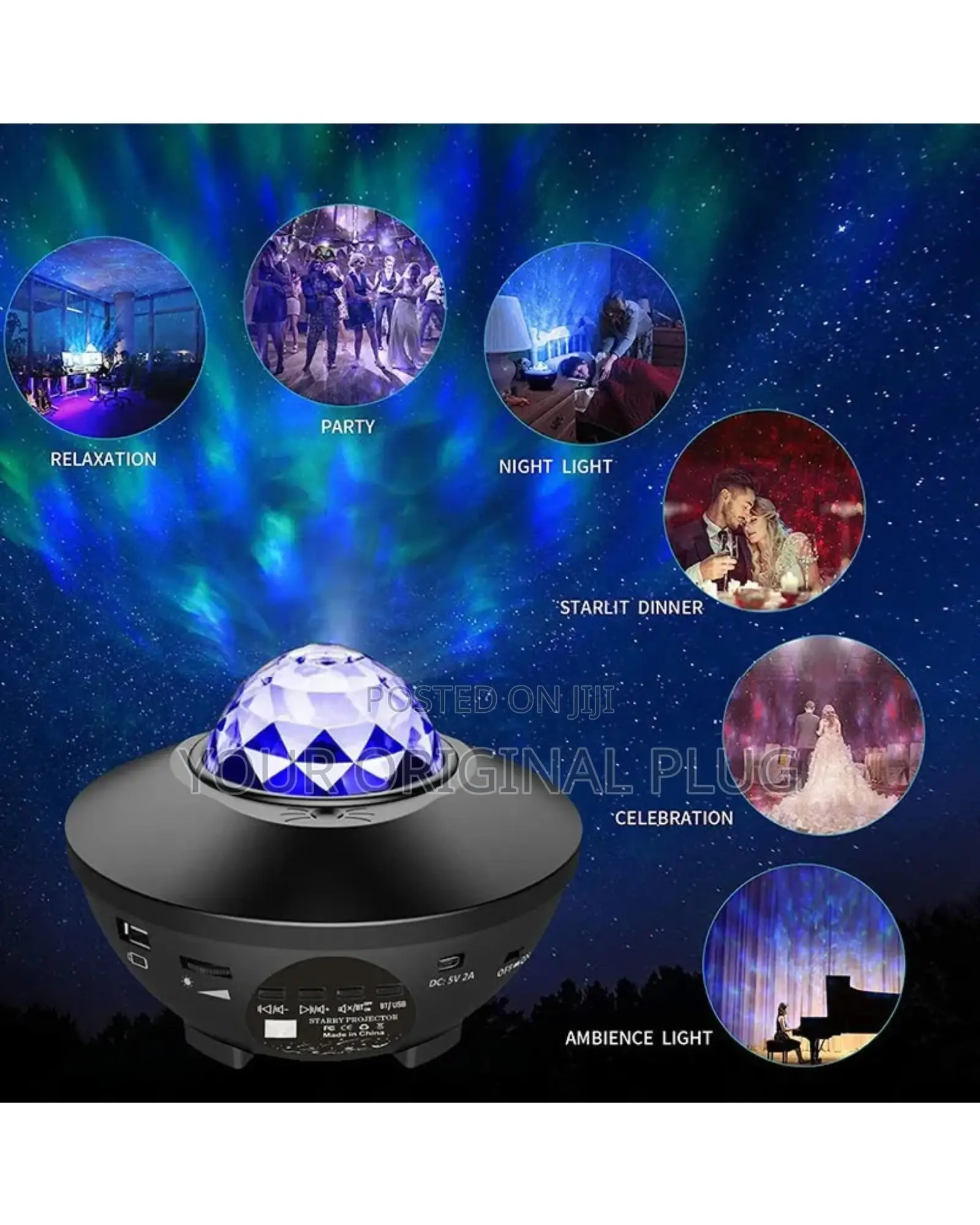Starry Projector Laser Light With Bluetooth Speaker