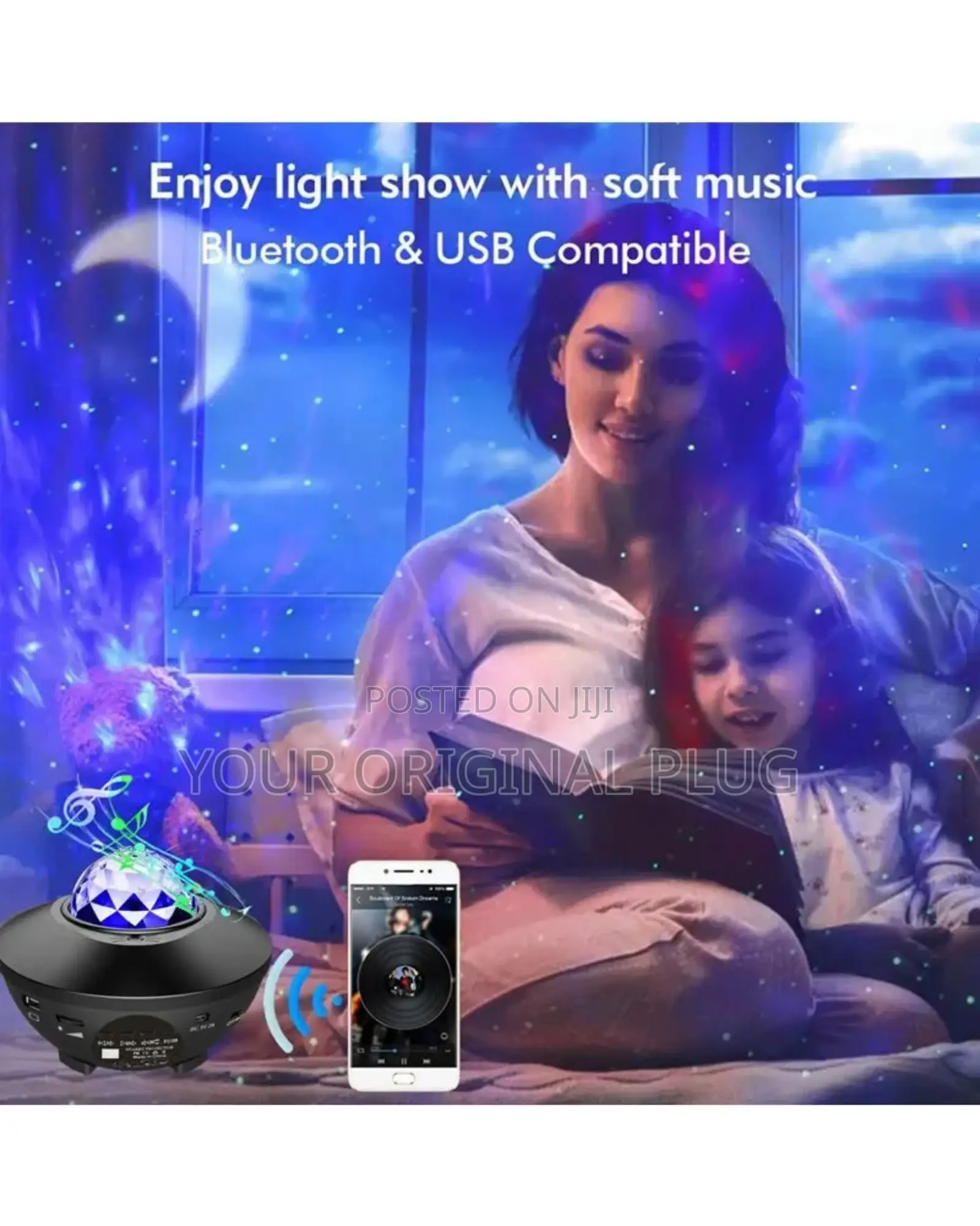 Starry Projector Laser Light With Bluetooth Speaker