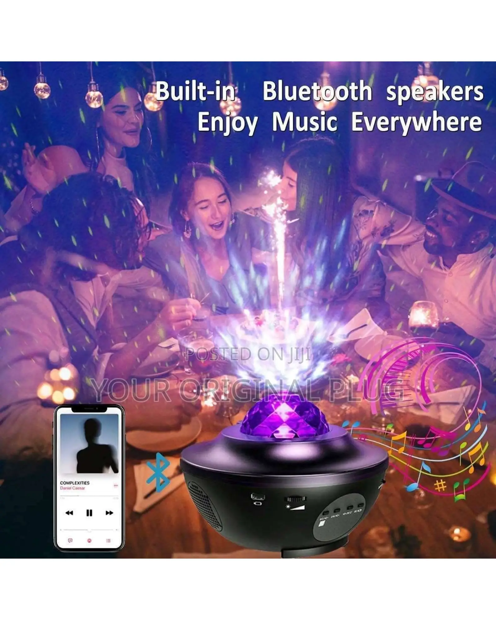 Starry Projector Laser Light With Bluetooth Speaker
