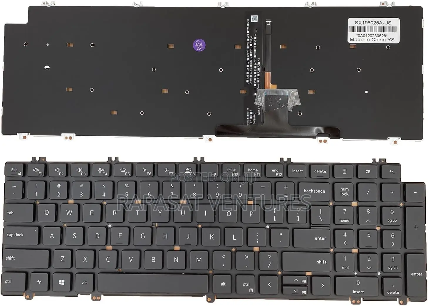 Backlit Keyboard for Dell Latitude 5520 5521