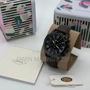 Original Fossil Men’S Chronograph Watch – Leather