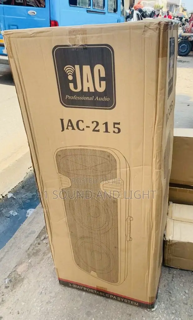 Jac - 215 Rechargeable Pa Speaker [ 2 X 15 ]