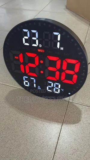 Multifunctional Digital Wall Clock With Remote (10inches)