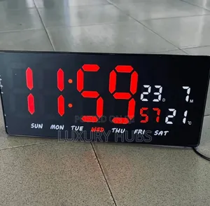 Large Led Digital Wall Mounted Clock