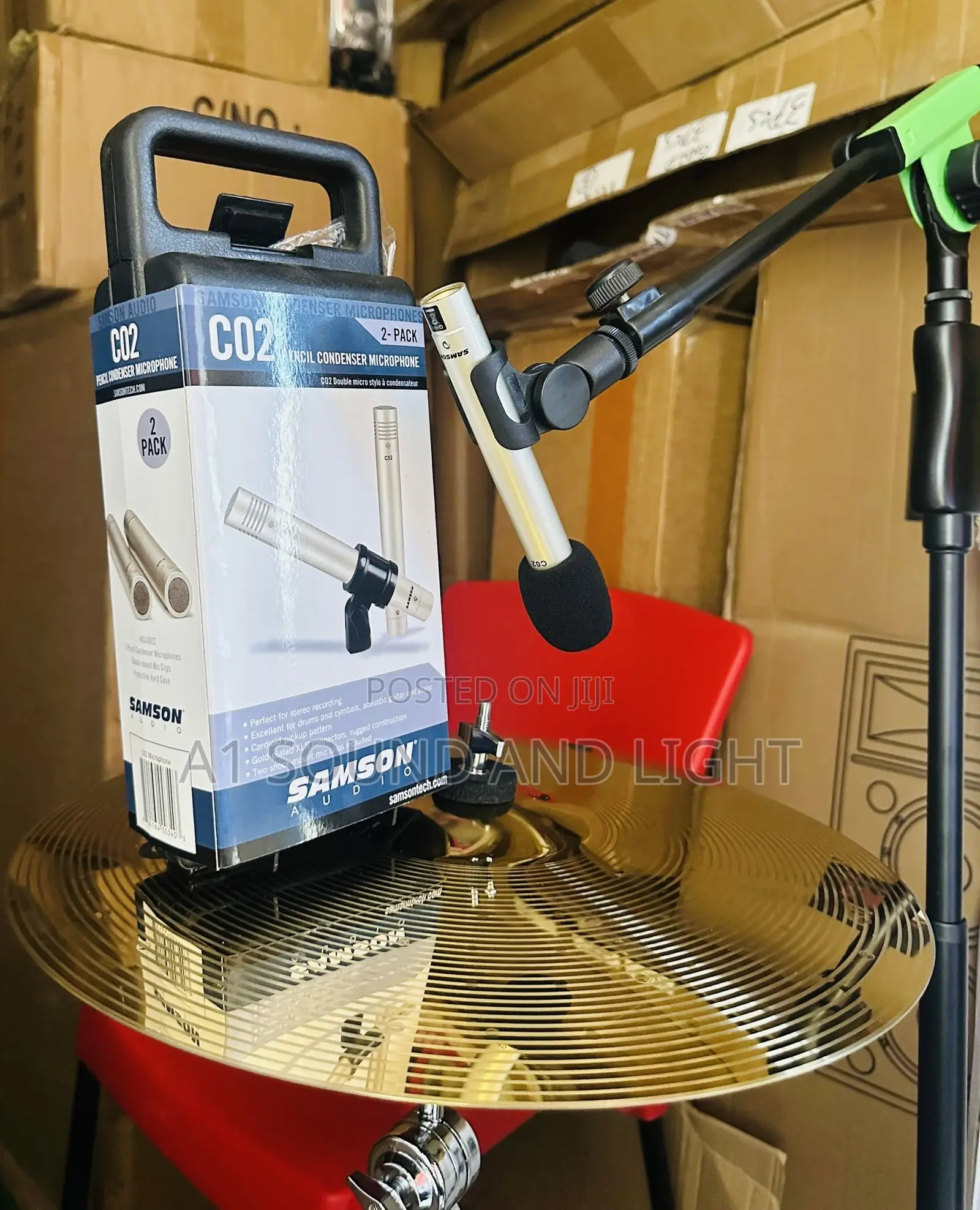 Samson C02 Small-Diaphragm Condenser Microphone - Stereo Pair