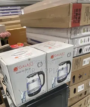 Well Built Galaxy Glass Kettle(Black)