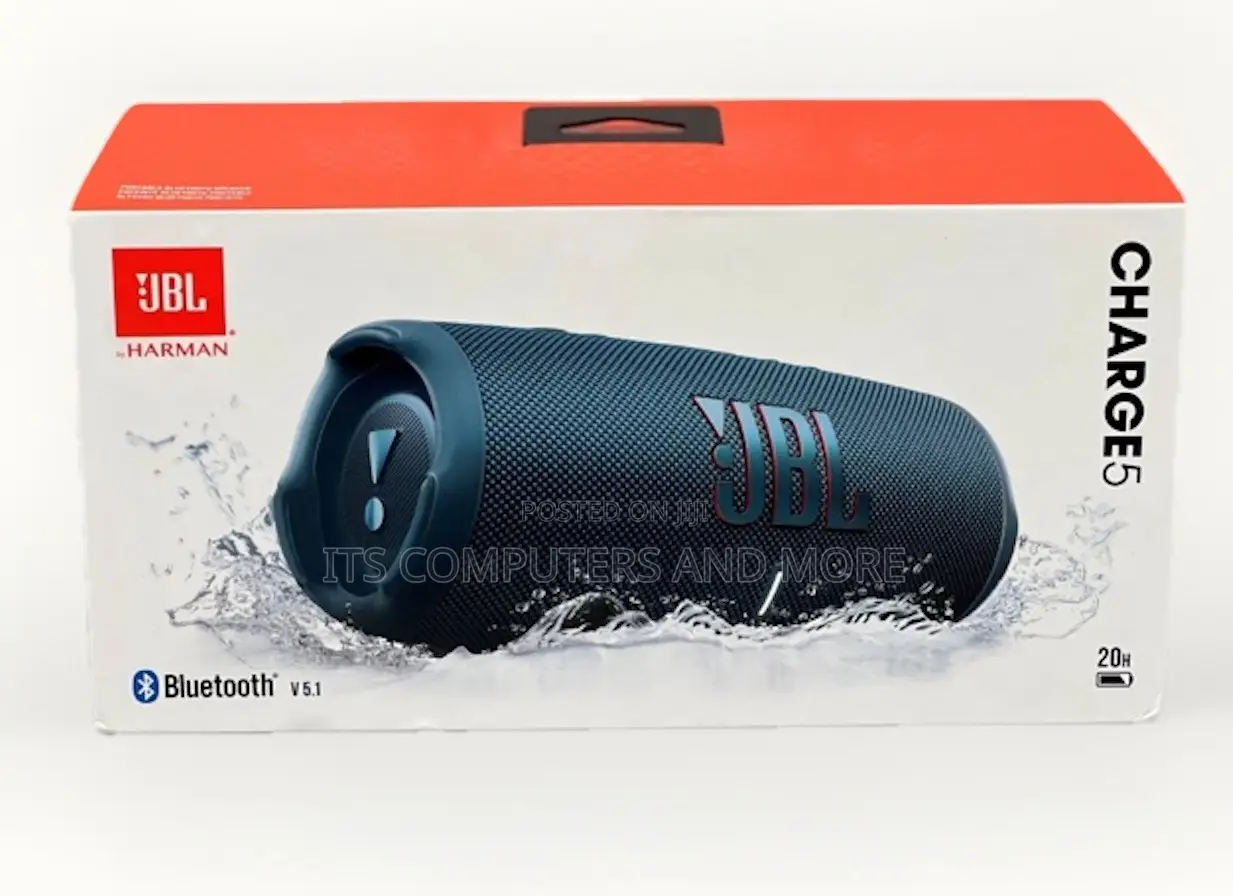 Original JBL Charge 5 Black Bluetooth Speaker