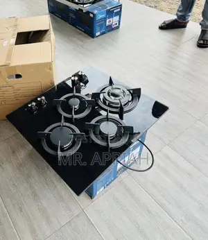 Newest Kenwood Ceramic Glass 4 Gas Hob(Black) 