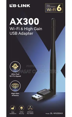 Lb-link Ax300 Bl-wn300ax Wifi-6 Usb Wireless Adapter