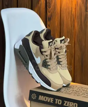 Nike Air Max 90 Pu Coffee Brown and White
