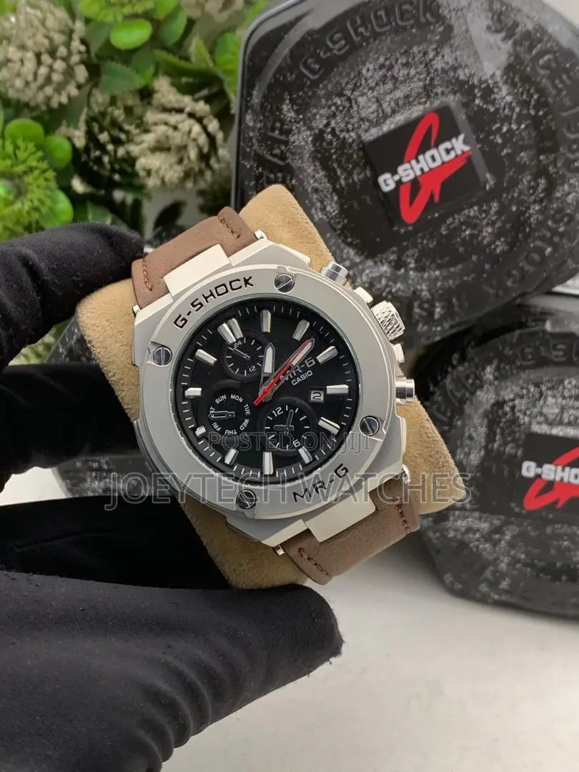 G Shock Thick Leather Watch