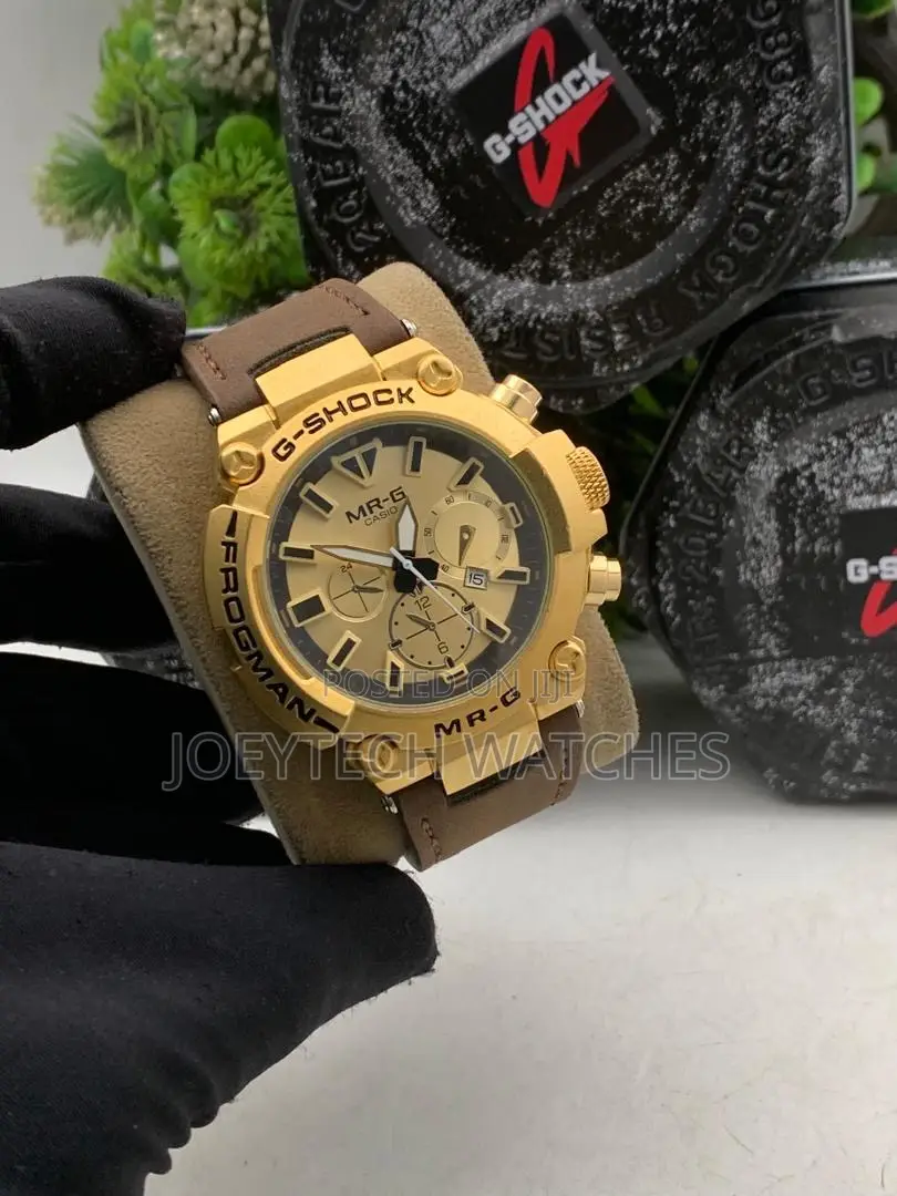 G Shock Thick Leather Watch