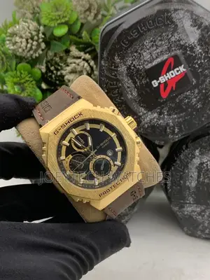 G Shock Thick Leather Watch