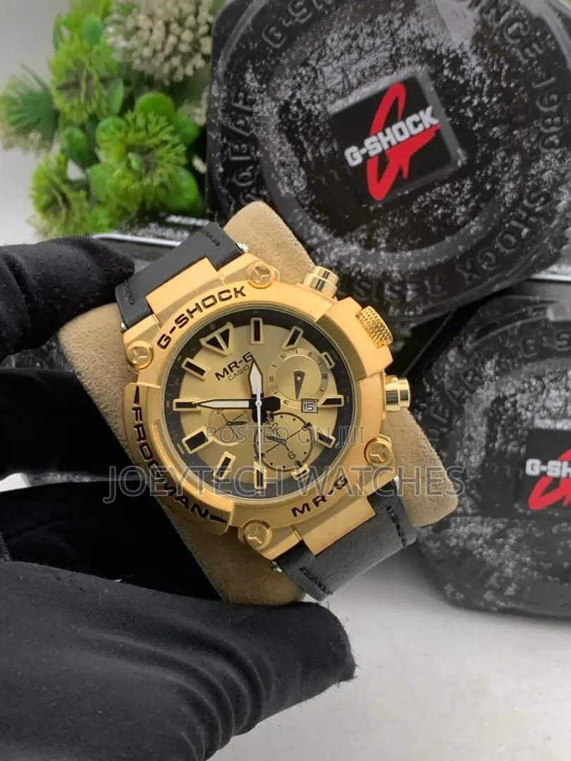 G Shock Thick Leather Watch