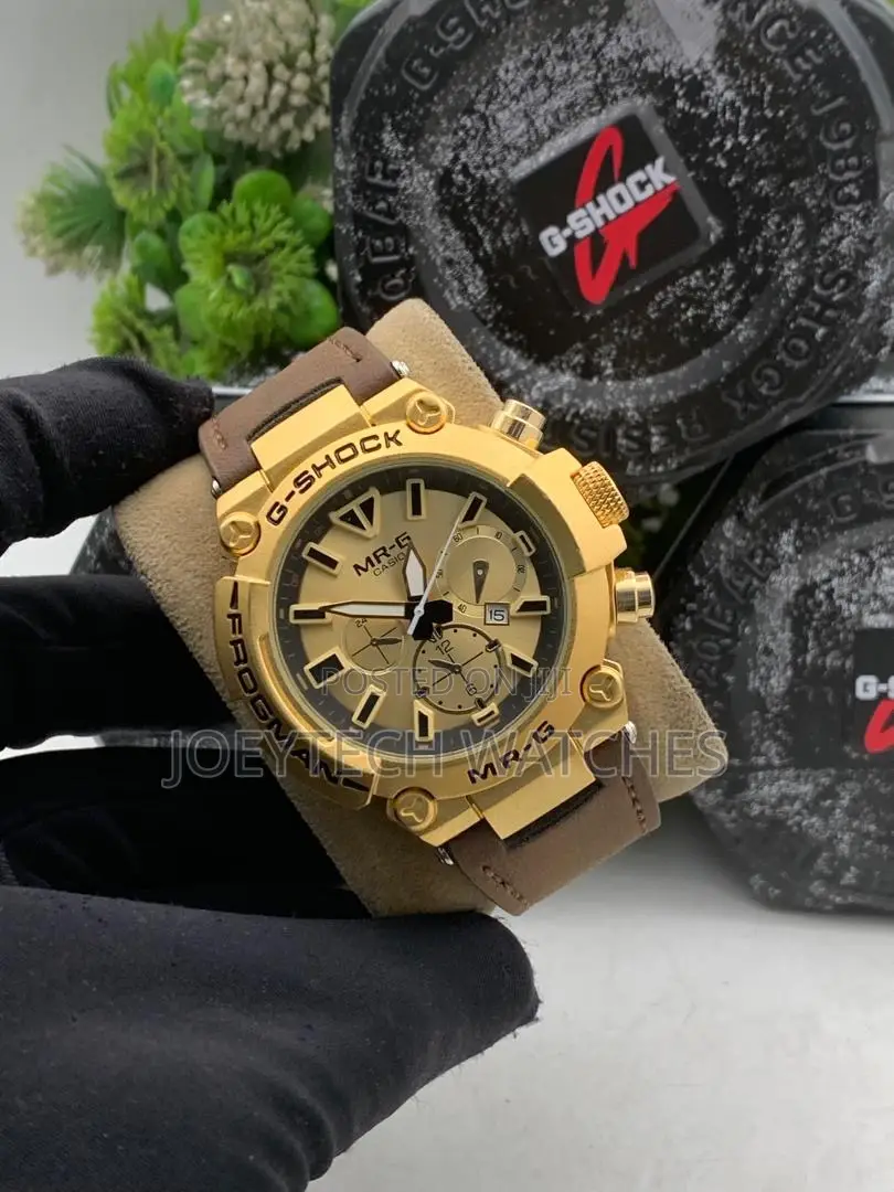 G Shock Thick Leather Watch