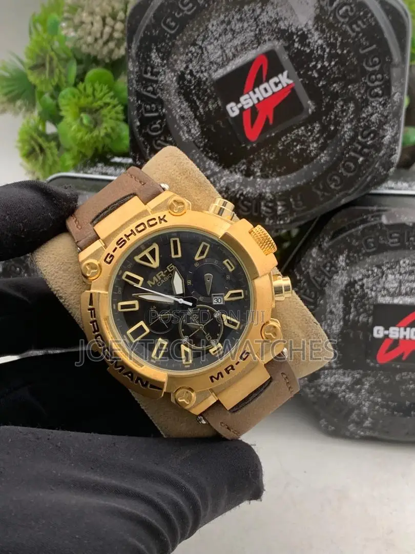 G Shock Thick Leather Watch