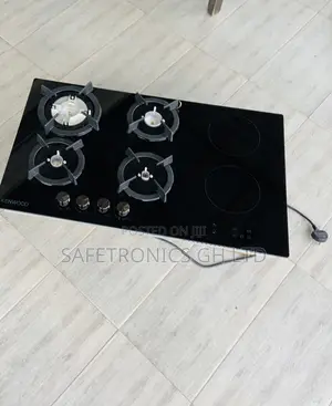 Trust Elegant 90cm 4 Gas 2 Electric Kenwood Black Cooker