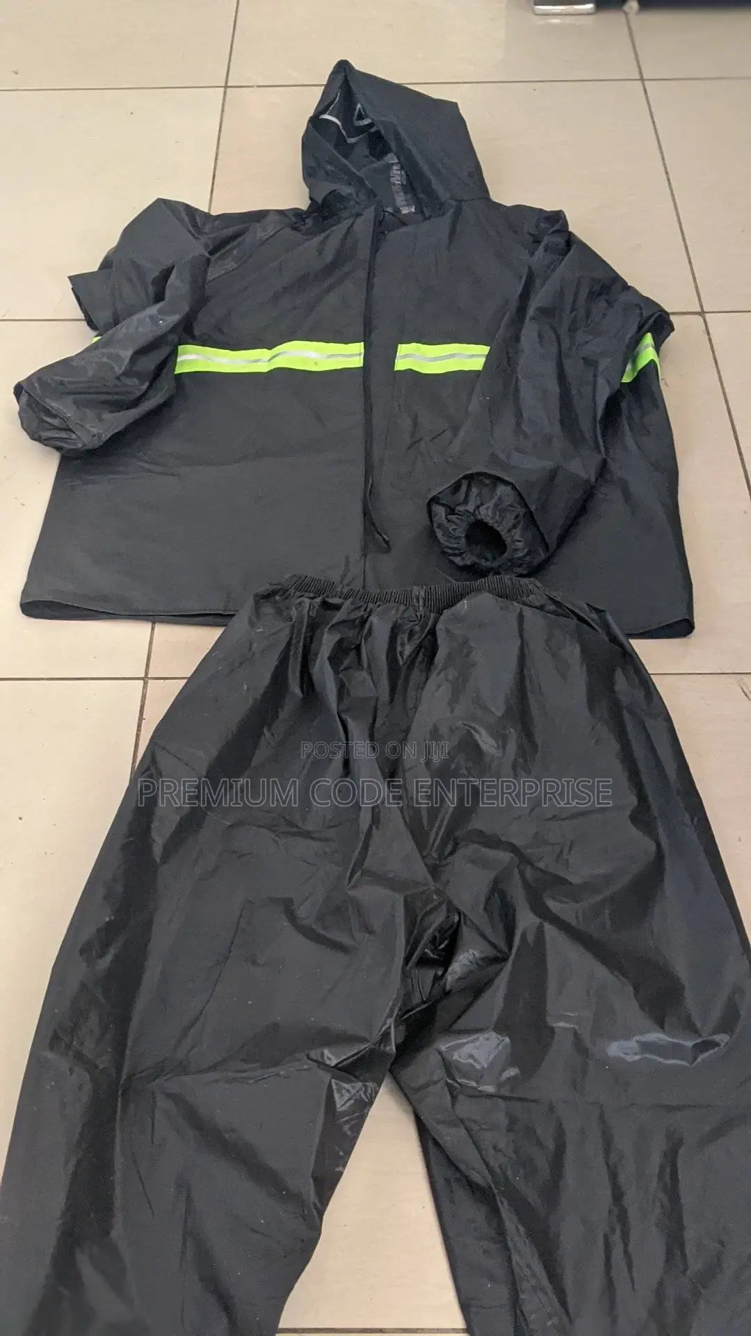 Safety Rain Suit With Reflective Stripes