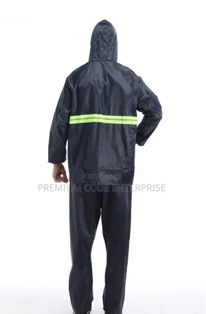 Safety Rain Suit With Reflective Stripes